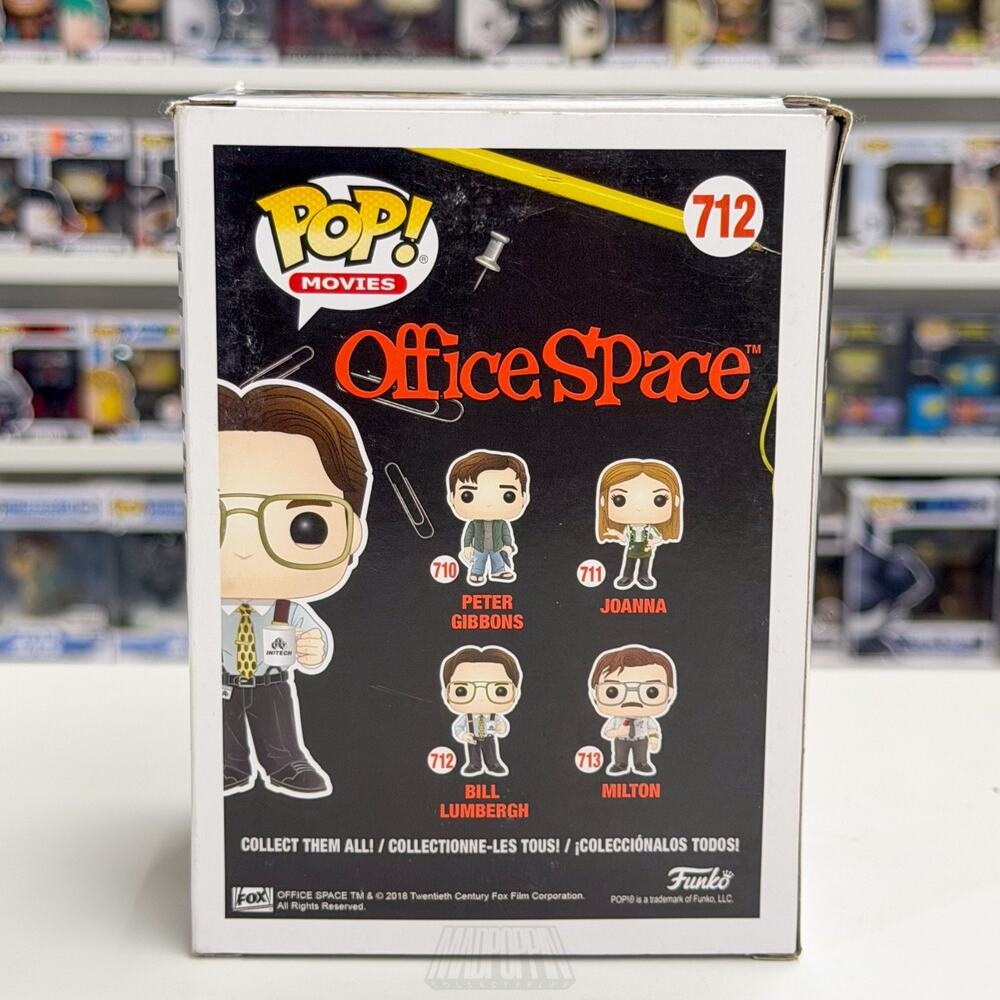 Funko Pop Movies Office Space Bill Lumbergh 712 Boss TPS Report Toy Vinyl Figure - Picture 4 of 12